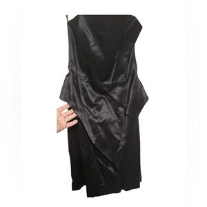 Pristine 80’s Escada strapless corset tuxedo dress